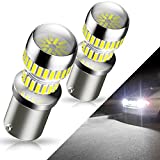 AUXITO 1157 LED Bulb, 400% Super Bright 2057 2357 7528 BAY15D LED Light Bulbs for Backup Reverse Signal Blinker Tail Parking DRL Brake Lights, 6000K White