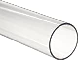 Clear Polycarbonate Tubing, 1" OD, 3/4" ID, 1/8" Wall Thickness, 6' Length