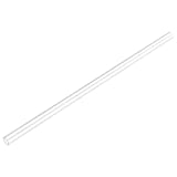 uxcell 2pcs Clear Rigid Tubing 4mm(5/32'') ID x 6mm(1/4'') OD x 1Ft Length Round Plastic Polycarbonate Tube