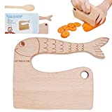 Wooden Kids Knife for Cooking, Children's Safe knives, Montessori kitchen Tools for Toddlers, Chopper, Cutting Fruit and Vegetable (For 2-10 Years Old)