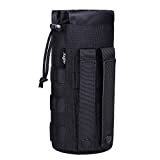 Haafoo Molle Water Bottle Holder - Upgraded 1000D Nylon Tactical Molle Water Bottle Pouch, Sports Water Bottle Bag Bottom Mesh Lining Hydration Carrier for Camping, Climbing, Hiking and Travelling