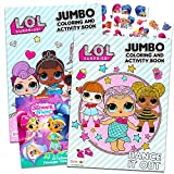 Lol Dolls Coloring Books Party Set - Bundle Includes 2 Lol Dolls Activity Books and Shimmer Temporary Tattoos (Party Supplies)