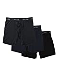 Calvin Klein Men's Underwear Body Modal Boxer Briefs 3 Pack, Black/Blue Shadow/Mink, Large