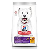 Hill's Science Diet Adult Sensitive Stomach and Skin, Small Bites Dry Dog Food, Chicken & Barley Recipe, 4 lb. Bag