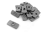 Taytools TTW05928 1/4-20 Centered Hole Sliding T-Nuts for T Track Extrusions 25 Pack