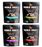 Noble Jerky - Healthy Vegan Jerky, Vegetarian Snacks, 4 Bags (2.47 oz Bag)