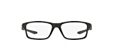 Oakley Kids' OY8002 Crosslink XS Square Prescription Eyewear Frames, Satin Black/Demo Lens, 51 mm