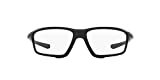 Oakley Men's OX8076 Crosslink Zero Square Prescription Eyeglass Frames, Satin Black/Demo Lens, 56 mm