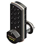 FJM Security Products Combi-Cam E, 7910-K10, Electronic Cabinet Lock, Black Finish