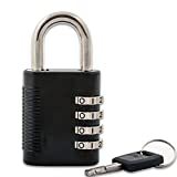 FJM Security SX-575 Combination Padlock with Key Override and Code Discovery, Pack of 25 with 2 Keys