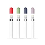 FRTMA for Apple Pencil Cap - 4 Colors Combo, Midnight Blue, Lavender, Mint, Red