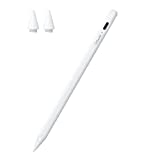 Stylus Pen for iPad with Palm Rejection, QGeeM iPad Pencil Compatible with (2018-2020) Apple iPad Pro (11/12.9 Inch),iPad 6th/7th/8th Gen,iPad Mini 5th Gen,iPad Air 3rd/4th Gen(White)
