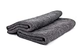 The Rag Company - Double Twistress (2-Pack) Professional Korean 70/30 Blend, Twist Loop Microfiber Drying Towels, Lint-Free, Streak-Free, Multipurpose Use, 850gsm, 20in x 24in, Grey