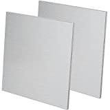 WONGWAI 2 PCS 6061 12 x 12 x 1/4 Inch Aluminum Sheet Plate, Thick Aluminum Plate, Square Aluminum Sheet with Protective Film