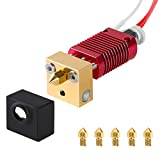 Ender 3 Hotend, Authentic Creality Assembled Hotend Kit 3D Printer Parts with 5X 0.4mm Nozzles for Ender 3 Ender 3 V2 and Ender 3 Pro