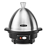 BELLA 14837 Rapid 7 Capacity Electric Egg Cooker for Hard Boiled, Poached, Scrambled or Omelets with with Auto Shut Off Feature, One Size, Stainless Steel