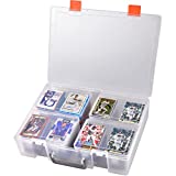 ALCYON 1600+ Baseball Card Storage Box, Sports Cards Holder Organizer Hard Plastic Display Case Compatible with Baseball/Football/for MTG/for PM for Collector (Bag Only)