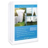 IPSXP Plant Covers Freeze Protection (2-Packs) Frost Blanket for Plants Trees Shrubs-Reusable Shrub Covers Jacket with Zipper Drawstring,Plant Cover for Frost Protection Sun Pest Protection(85”X70”)