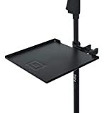 Gator FrameworksCases Microphone Stand Clamp-On Utility Shelf 9" x 9" Surface Area with 10 Pound Weight Capacity, (GFW-SHELF0909)