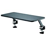 StarTech.com Monitor Riser Stand - Clamp-on Monitor Shelf for Desk - Extra Wide 25.6" (65 cm) for up to 34" Monitors - Black (MNRISERCLMP)