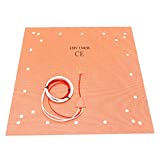 CR10 S5 Silicone Heater Pad 508 x 508mm 20" X 20" Heated bed w/ 24 Holes For Creality CR-10 S5 3D Printer Large Print Bed, Adhesive Backing + Sensor (120V)