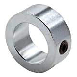 Climax Metal C-100 Shaft Collar, Zinc Plated Steel, Set Screw Style, One Piece, 1" Bore, 1-1/2" OD, 5/8" Wide, With 5/16-18 Set Screw
