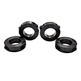 Bore 1/2 Inch Double Split Shaft Collar Black Oxide Set Screw Style Two-Piece Clamping 4Pcs
