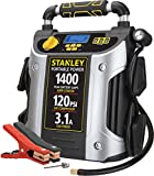 STANLEY J7C09D Digital Portable Power Station Jump Starter: 1400 Peak Amp Battery Booster, 120 PSI Air Compressor, 3.1A USB Ports, Battery Clamps