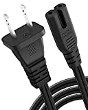 [UL Listed] 12Ft Long AC Power Cord for PS5 PS4 PS3,Xbox One S/X,Samsung TCL Roku Apple Toshiba Insignia LED LCD Smart TV,2 Prong Power Cable Replacement for HP Canon Printer…