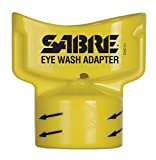 SABRE Eye Wash Adapter - Turns Water Bottle into Eye Wash Device - Flushes Contaminants from the Eye , Yellow, 2.4 oz