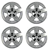 17 inch Hubcaps Compatible with 2008-2012 Chevrolet Malibu - Set of 4 Wheel Covers 17in Hub Caps Chrome Rim Cover - Car Accessories for 17 inch Wheels - Snap On, Auto Tire Replacement Exterior Cap