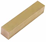 1" x 1" C360 Brass Square BAR 5" Long Solid 1.00" Flat Mill Stock