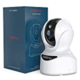 Security Camera Indoor, COOAU 1080P Wireless Pet Camera, WiFi Home IP Camera for Dog/Nanny/Elder/Baby, with Sound Detection, Motion Tracking, Two-Way Audio, Compatible with Alexa, Cloud/SD Storage