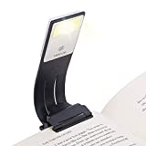Vekkia Bookmark Book Light, Clip on Reading Lights for Books in Bed, Infinite Brightness Levels, Soft Light Easy for Eyes, Built-in USB Cable Easy Charge. Perfect for Avid Readers