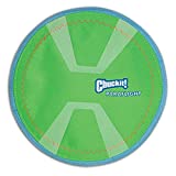 Chuckit! Paraflight Flyer Dog Frisbee for Long Distance Fetch Green/Blue , Large