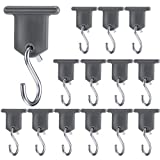 RV Awning Light Clip RV Party Light Holder Camper Awning Hook Light Accessory Plastic and Metal Light Hook Gray Camper Light Support Hanger for Christmas Camping Tent Indoor Outdoor Decor (14 Pieces)