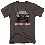 Hummer Like Nothing Else Unisex Adult T-Shirt for Men and Women, X-Large Charcoal