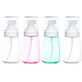 2 oz Travel Size Leakproof Pump Bottles, BPA-Free Refillable Plastic Containers for Lotion, Liquid Soap, Baby Shower, Essential Oil Blends and Other Toiletries