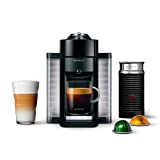 Nespresso Vertuo Coffee and Espresso Maker by De'Longhi, Piano Black with Aeroccino Milk Frother