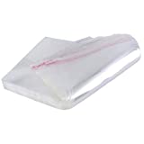 Alliebe 100 Count 12x16”Clear OPP Plastic Mail Bags Self-Sealing for Cello Bags Great for Clothes T-Shirts Pants Flyers Party Wedding Gift Bags (12x16”(100Count))