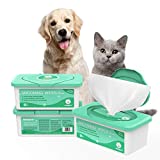 PUPMATE Pet Wipes for Dogs & Cats, Extra Moist & Thick Grooming Puppy Wipes with 100 Fresh Counts, Aloe Vera/Nature