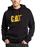 Caterpillar Men's Tall Trademark Hooded Sweatshirt (Regular and Big Sizes), Black, Medium