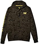 Caterpillar Men's Trademark Banner Hooded Sweatshirt (Regular and Big & Tall Sizes), Night camo, Large