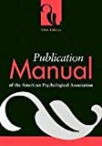 Publication manual of the American Psychological Association 5th Fifth Edition