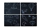 Imagination Starters 8.5 x 12 Themed Chalkboard Placemats - Set of 4 (Transportation)