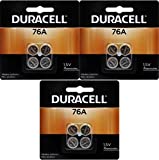 Duracell 76A LR44 Duralock 1.5V Button Cell Battery 12 Pack