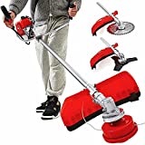 Gas String Trimmer 3-in-1 Combo, 18-Inch Cutting Path Cordless Weed Wacker with Detachable Edger/Brush Cutter, 42.7cc 2-Cycle Weed Eater Gas Powered with Anti-Vibrate Shoulder Strap