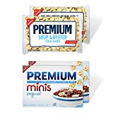 Premium Crackers Variety Pack, Soup & Oyster Crackers , 2 Bags and Premium Minis Original Saltine Crackers, 2 Boxes