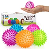 Squishy Stress Relief Sensory Toys Fidget Spiky Ball 5 - Pcs Set  Eco-Friendly Squeezy Antistress Toy Balls for Men, Women, Adults, Teens & Children Ideal for People with OCD, ADHD, ADD & Autism