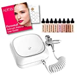 Aeroblend Airbrush Makeup Personal Starter Kit - Light Foundation - With 8 Color Set